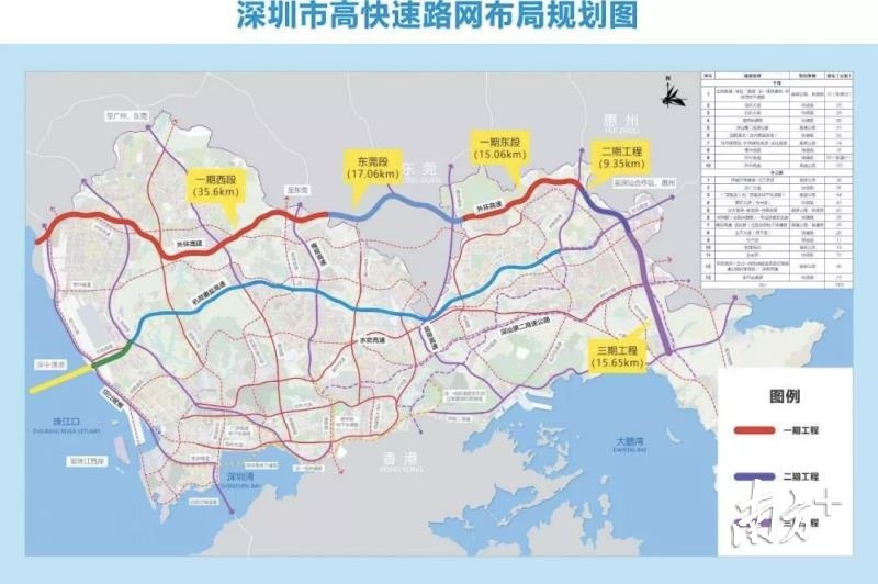 深圳外环高速公路项目起于广深沿江高速公路,路线自西向东经宝安区