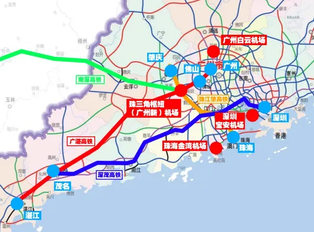 △ 珠三角枢纽（广州新）机场距肇庆城区仅22公里。图源：南方＋