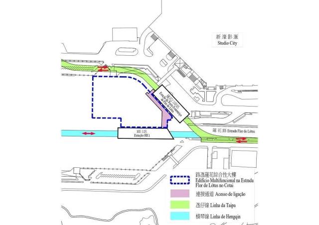 连接通道平面图。