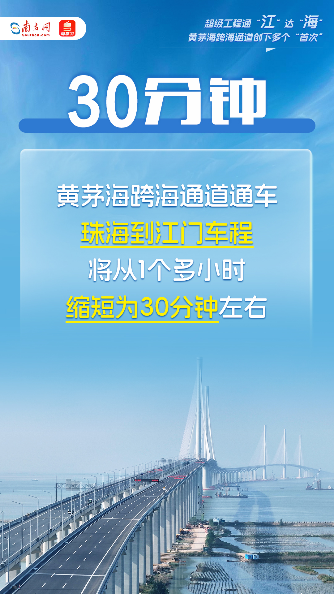 超级工程通“江”达“海”！这个跨海通道创下多个“首次”